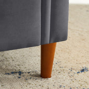 Dark Gray Multifunctional Storage Rectangular Sofa Stool