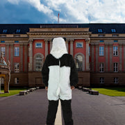 Cute Panda Plush Suit Headgear With A Movable Mouth